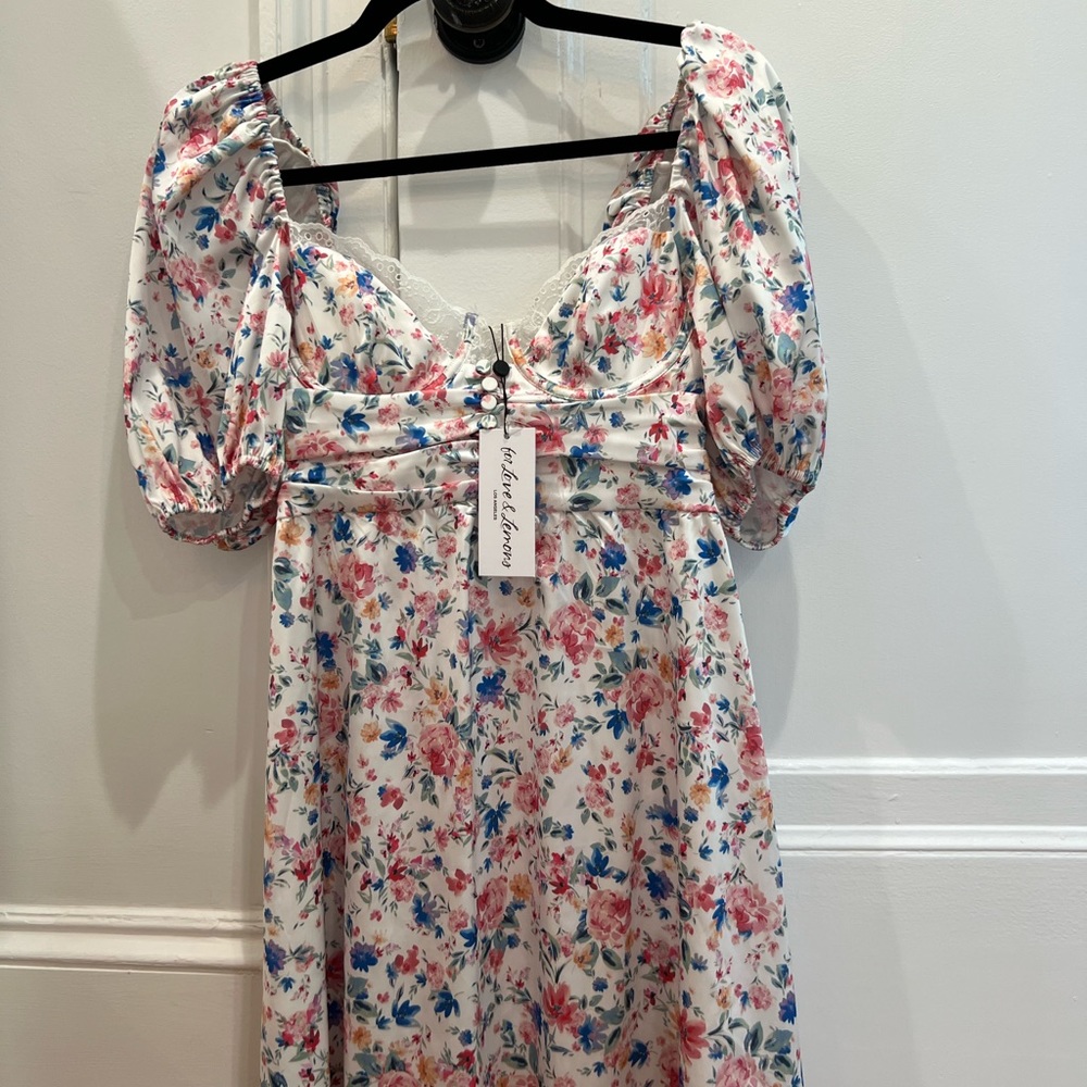 Brand new with tags For Love & Lemons Juliet Mini Dress (no longer sold)